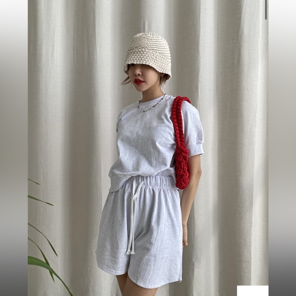 Stylenanda Raglan sleeve t shirt and shorts set - Picture 2 of 16
